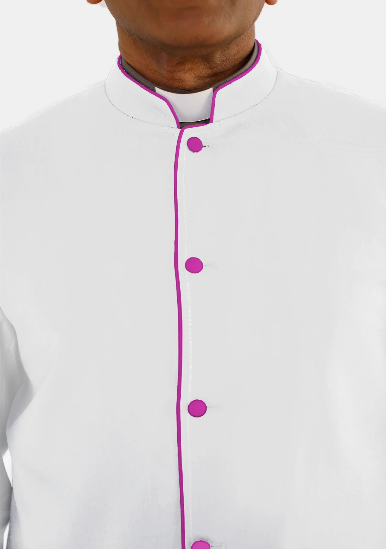 eClergys White and Red Purple Robe for Men - Image 9