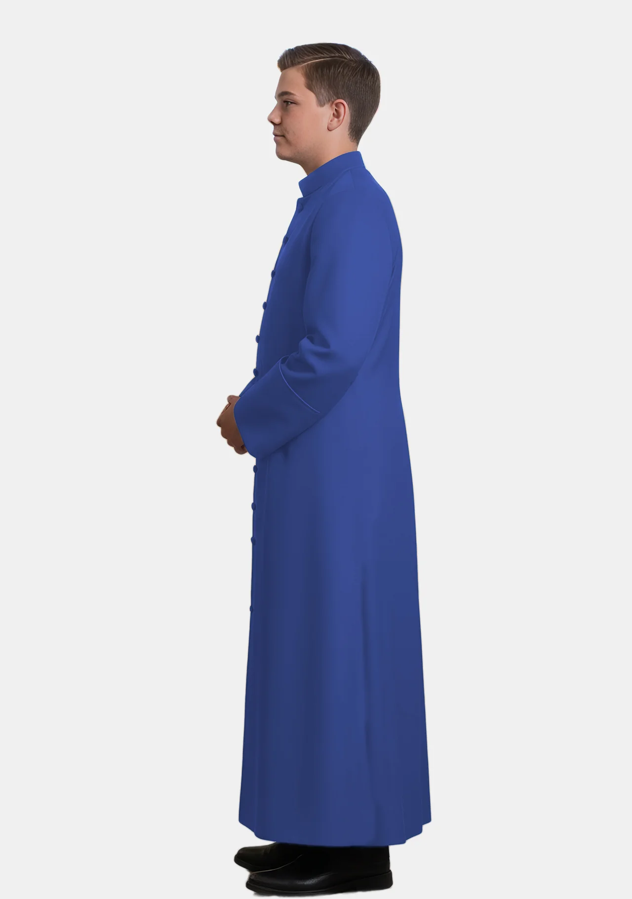 Simon Altar Assistant Royal Blue Cassock for Boys - Image 3