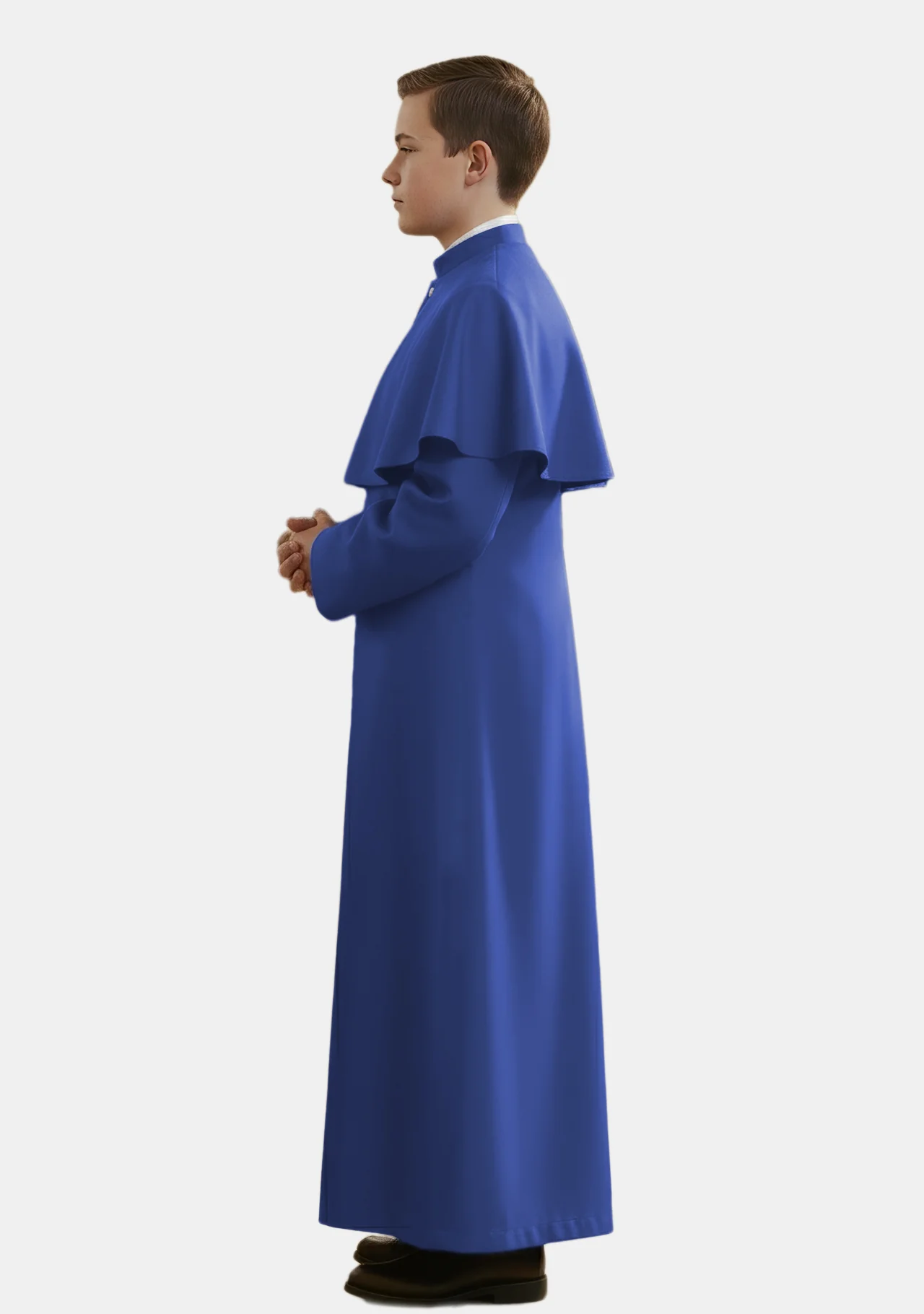 Simon Altar Assistant Royal Blue Cassock for Boys - Image 4