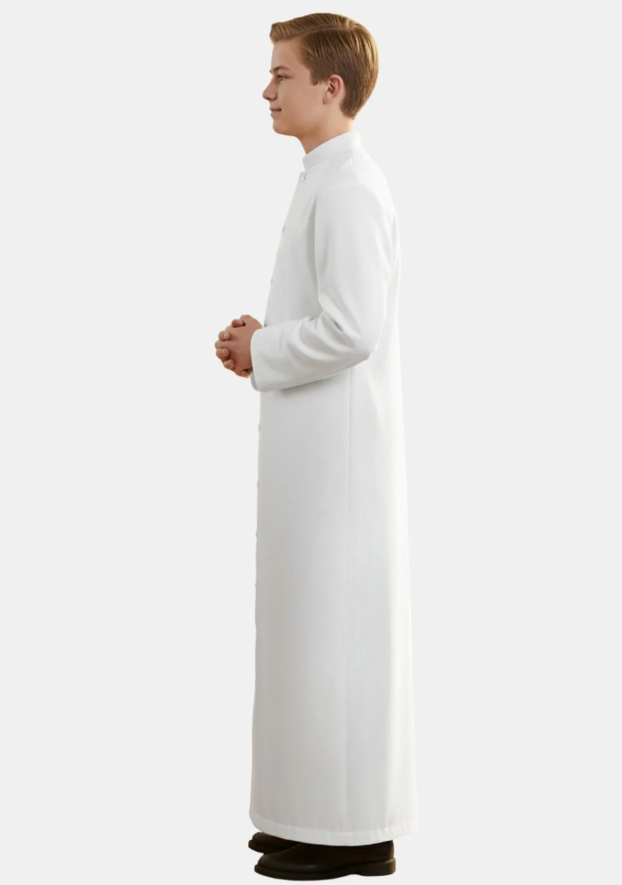 Imperial Altar Assistant White Cassock for Boys - Image 3