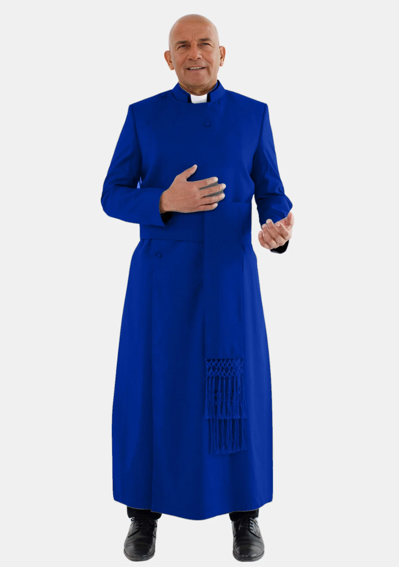 Anglican Royal Blue Clergy Chimere for Men - Image 7