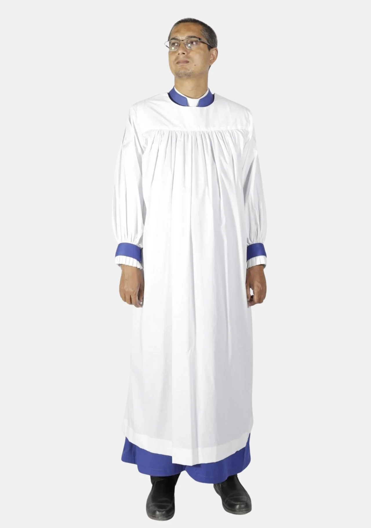 Anglican Royal Blue Clergy Chimere for Men - Image 9