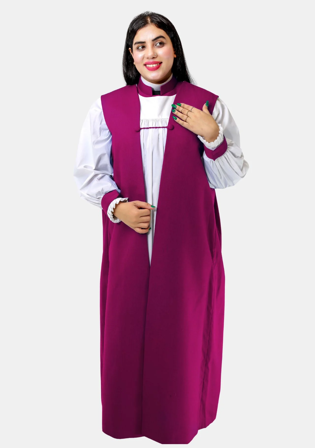 Women Bishop White Rochet - Image 4