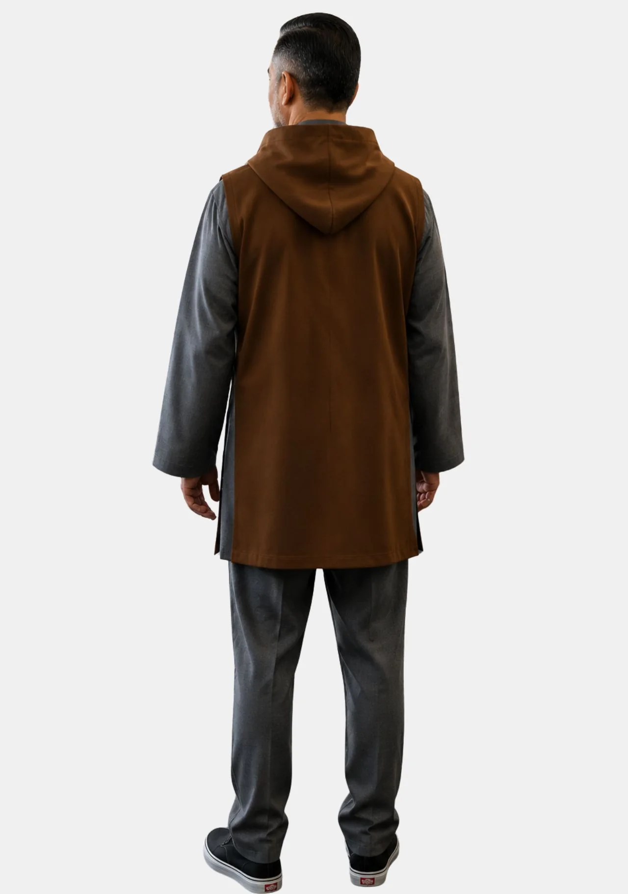 Charity Work Monastic Short Scapular with Hooded Cowl - Image 3