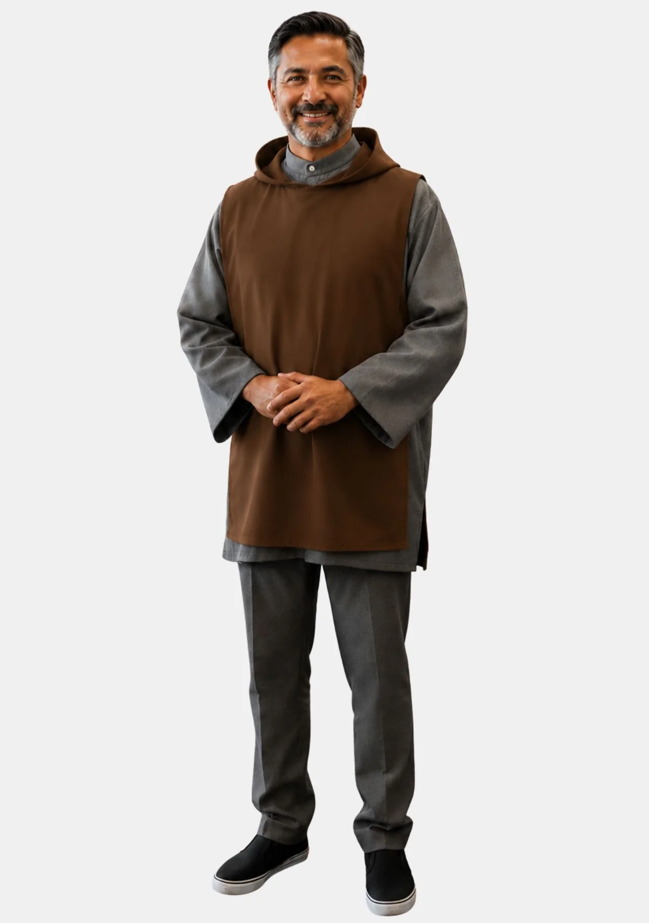 Charity Work Monastic Short Scapular with Hooded Cowl - Image 7