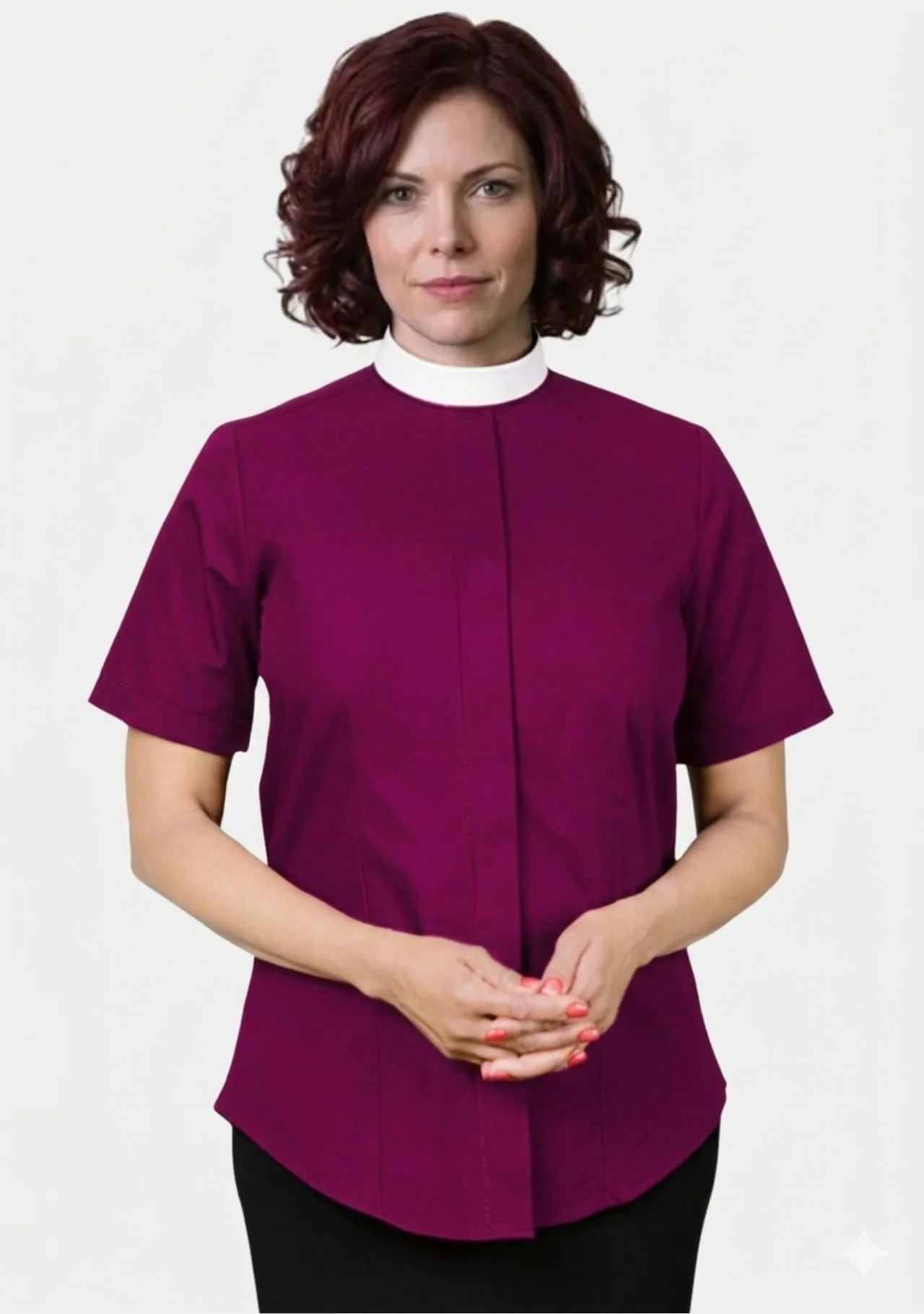 Female Neckband Clergy Shirts - Image 3