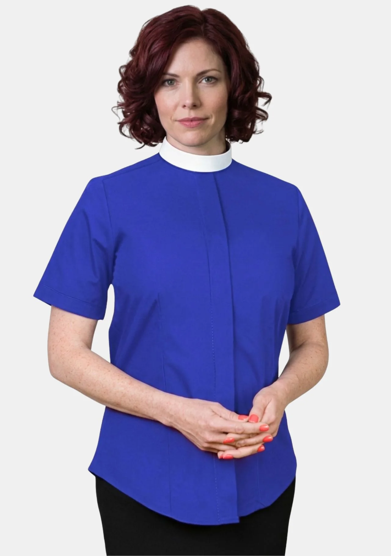 Female Neckband Clergy Shirts - Image 5