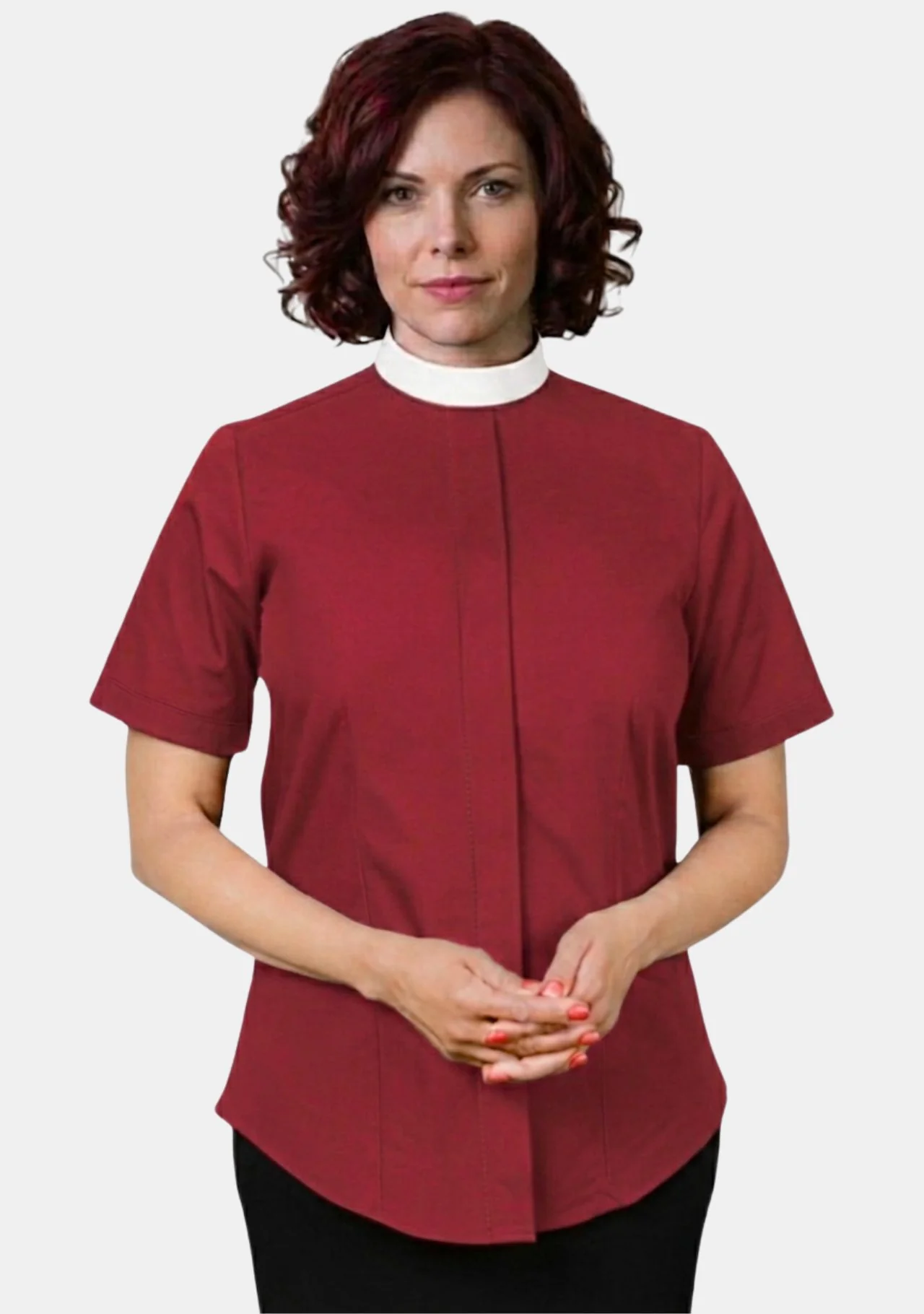 Female Neckband Clergy Shirts - Image 6