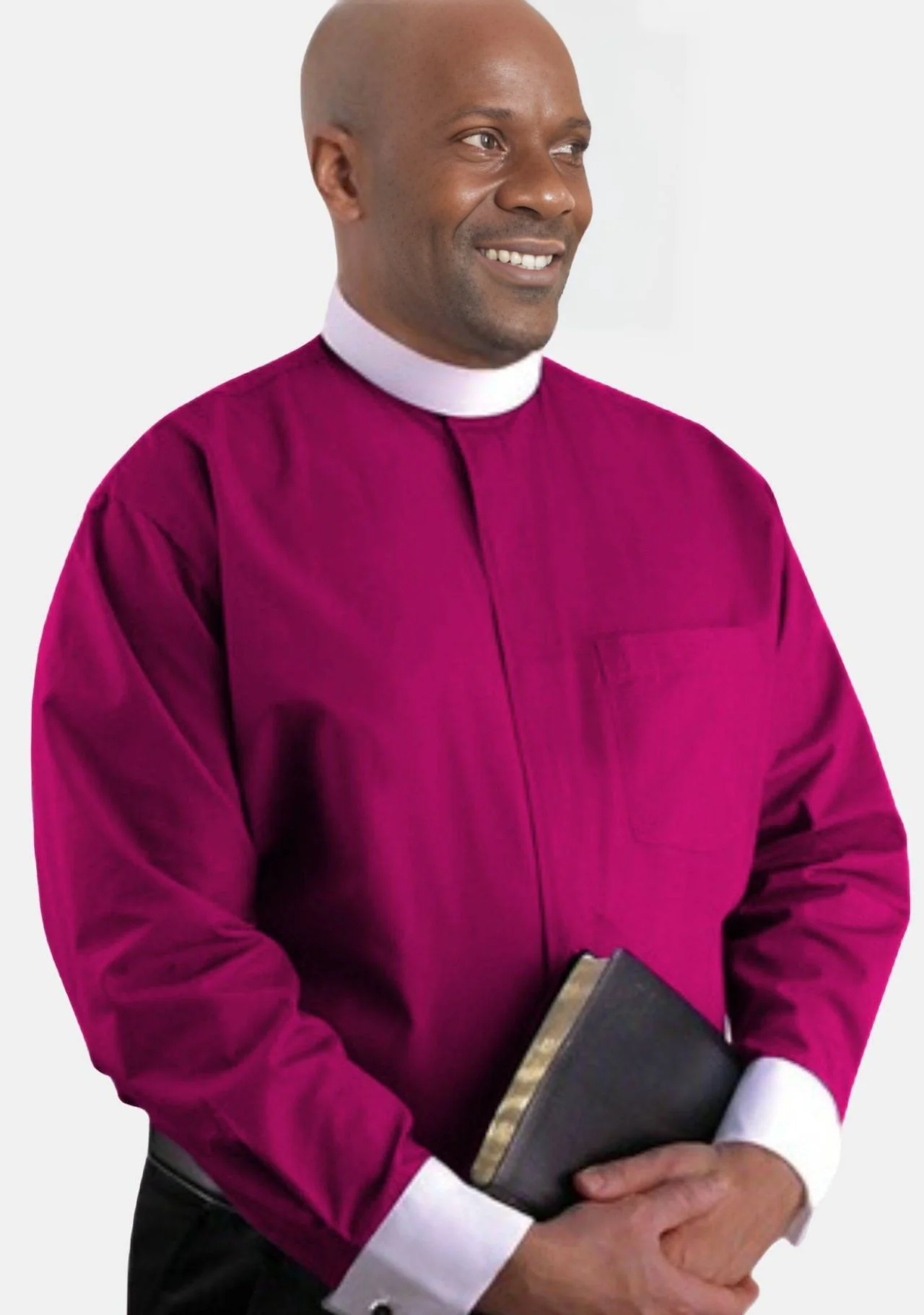 Bishop Purple Full Collar eClergy's Shirts - Image 3
