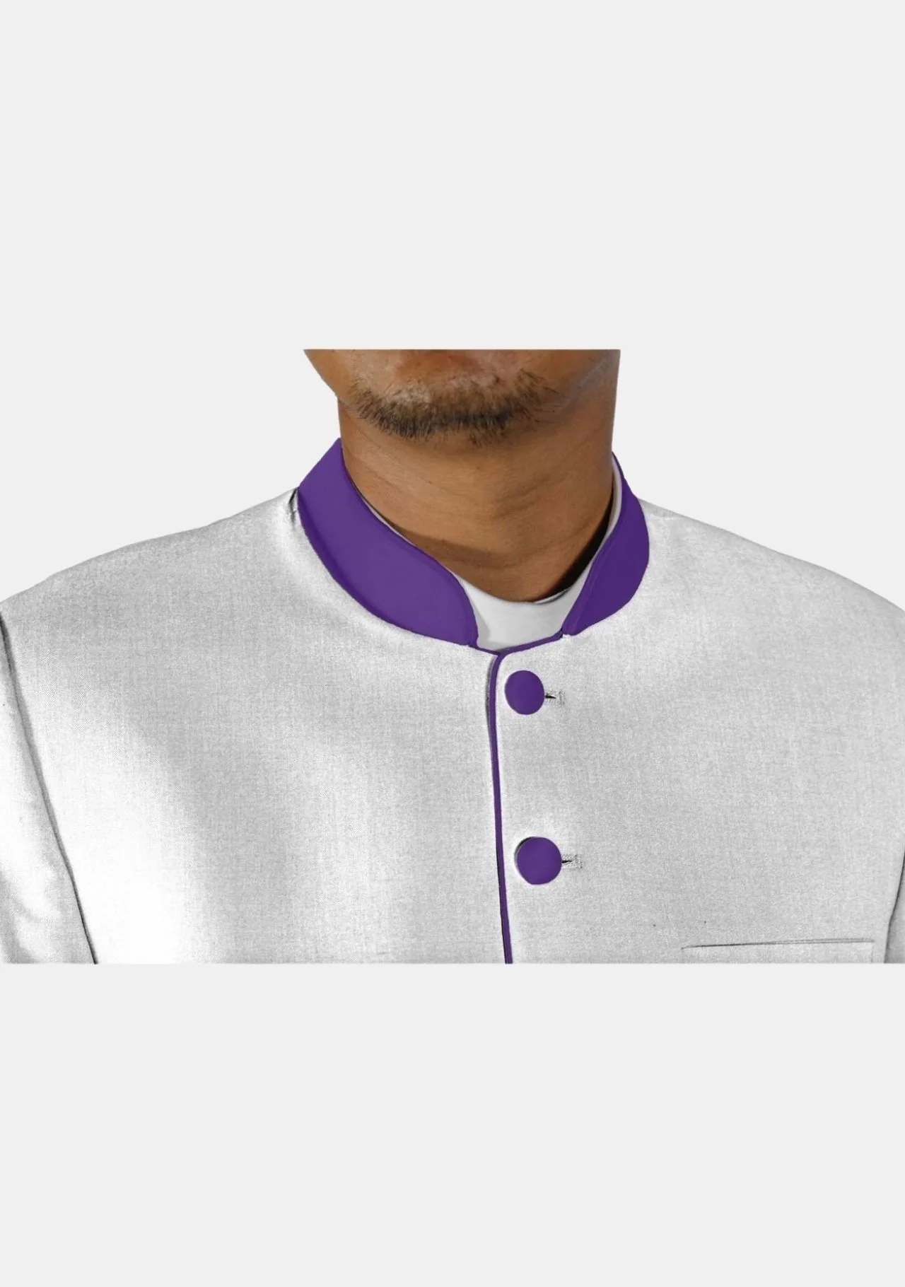 Abraham Legacy Minister Jacket in White for Men - Image 11