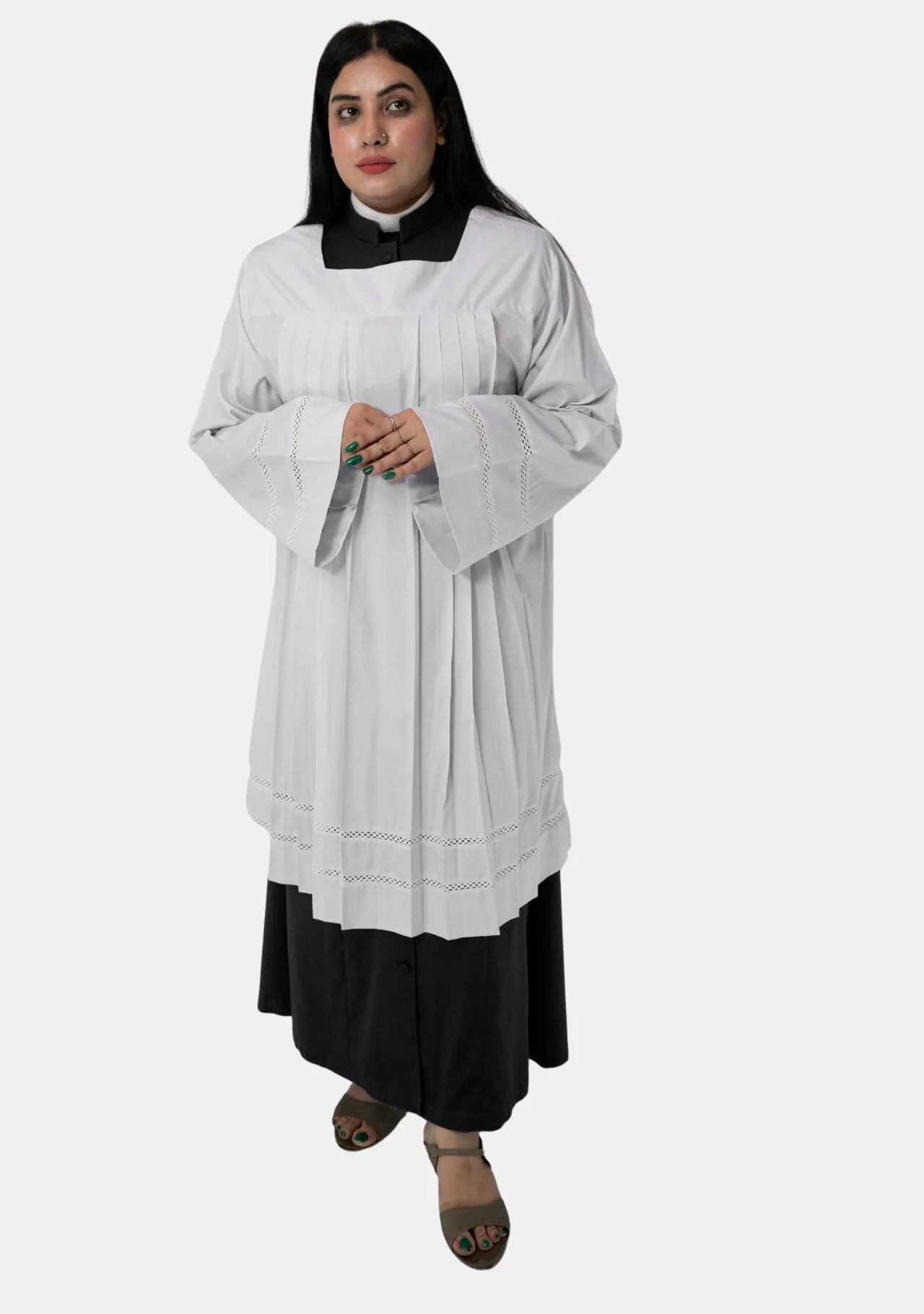 Female Clerical Pleated Surplice - Image 3