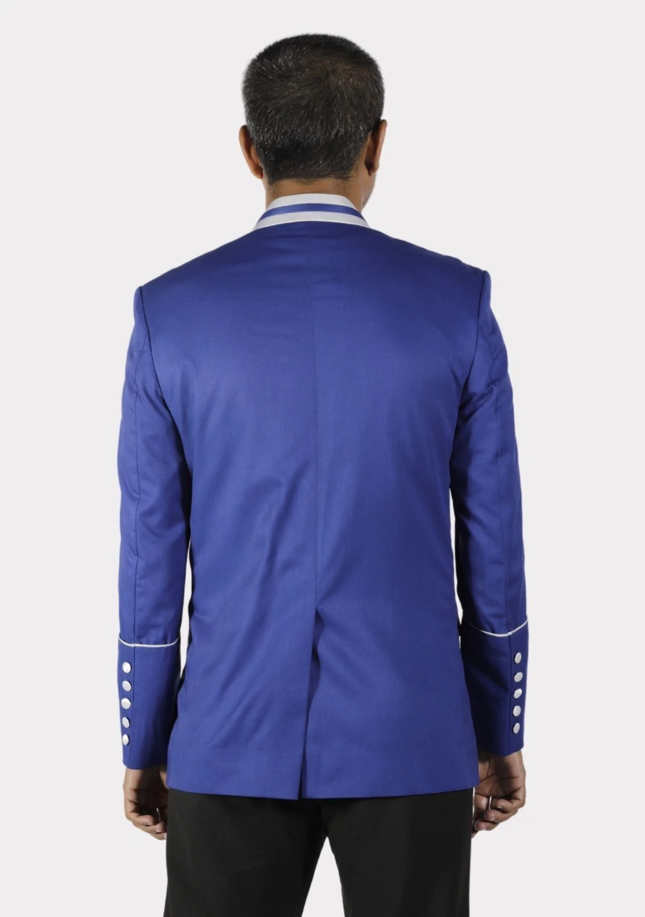Royal Blue with White Trimmed eClergy's Jacket - Image 2