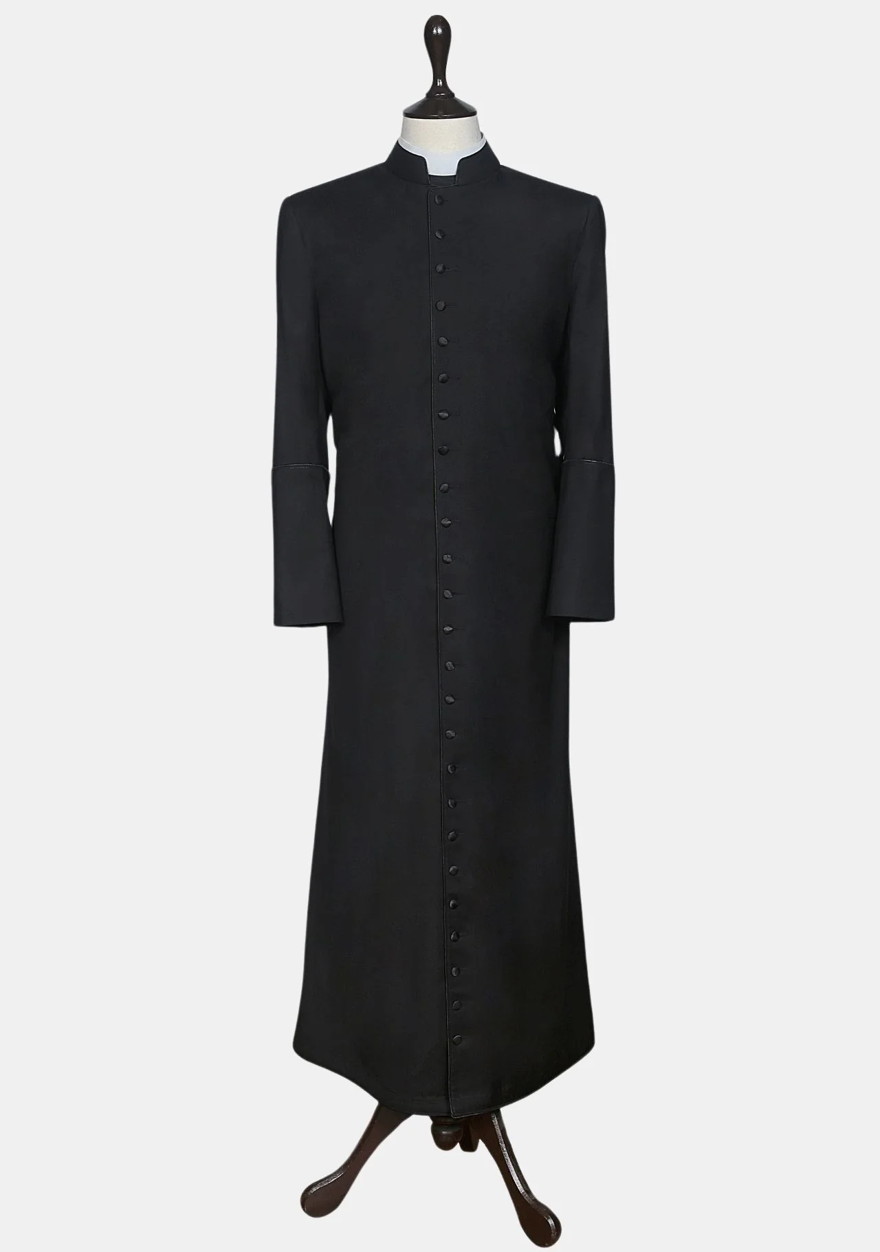 Sean Wool Cassock for Men Black - Image 4