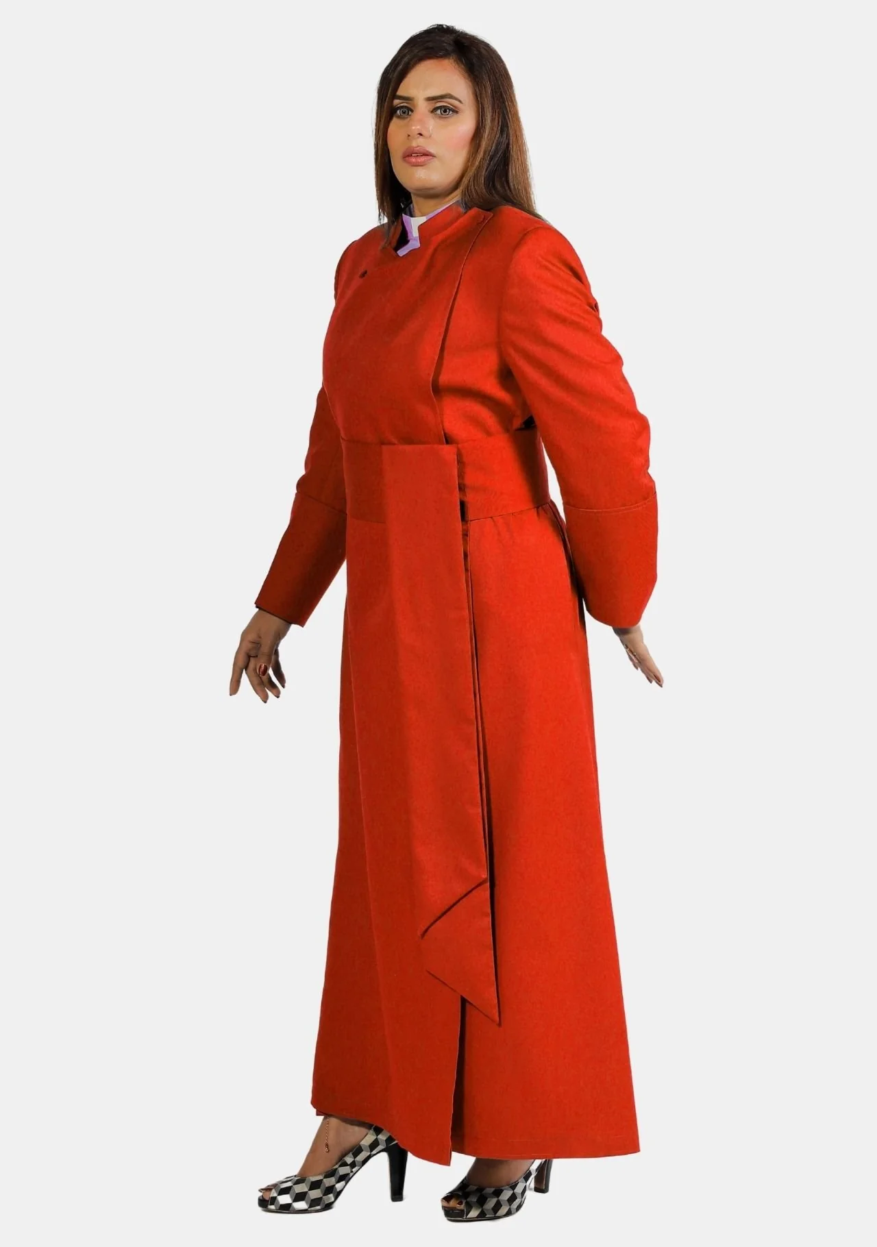 Radiant Red Anglican Cassock for Women - Image 4