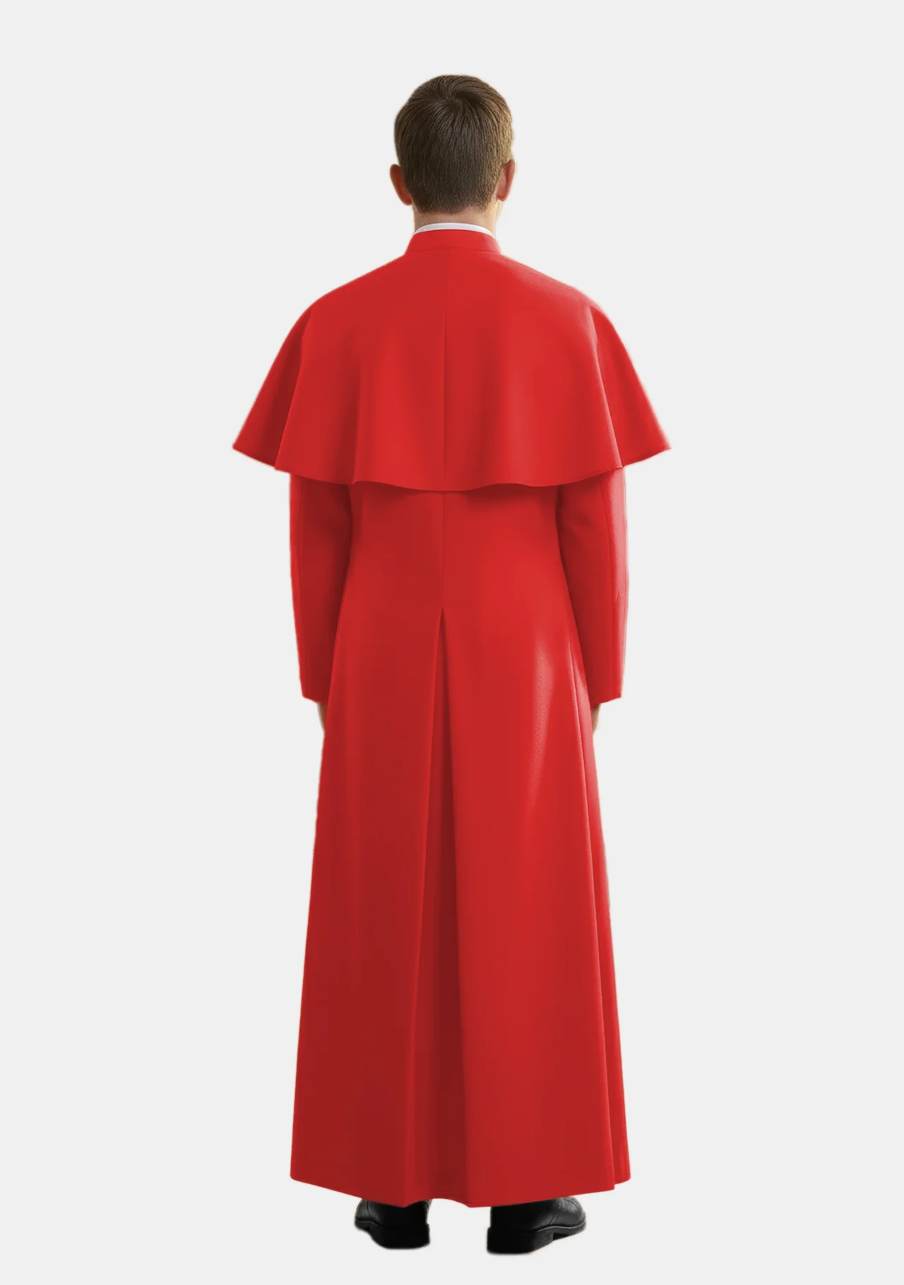 Sanctus Red Altar Assistant Cassock for Boys - Image 5