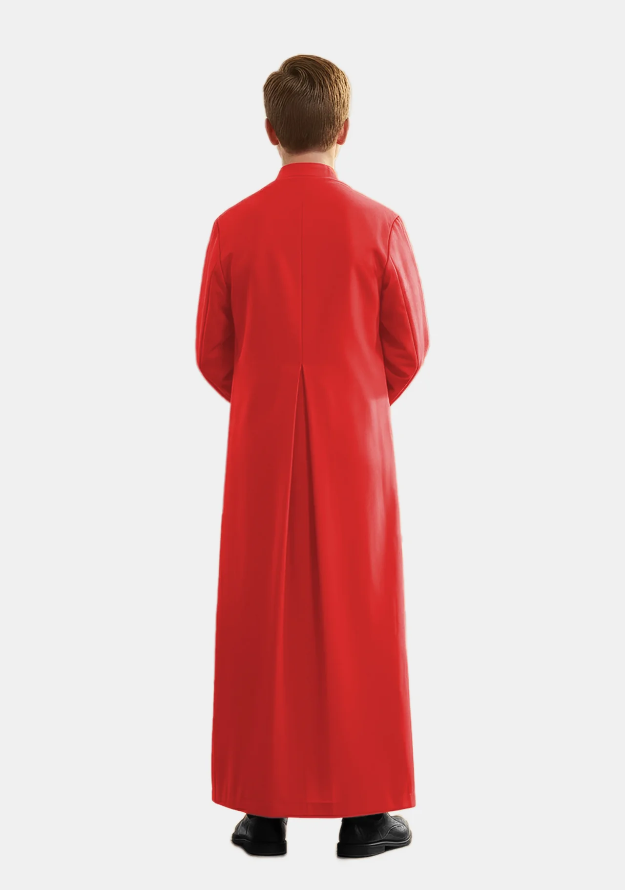 Sanctus Red Altar Assistant Cassock for Boys - Image 6