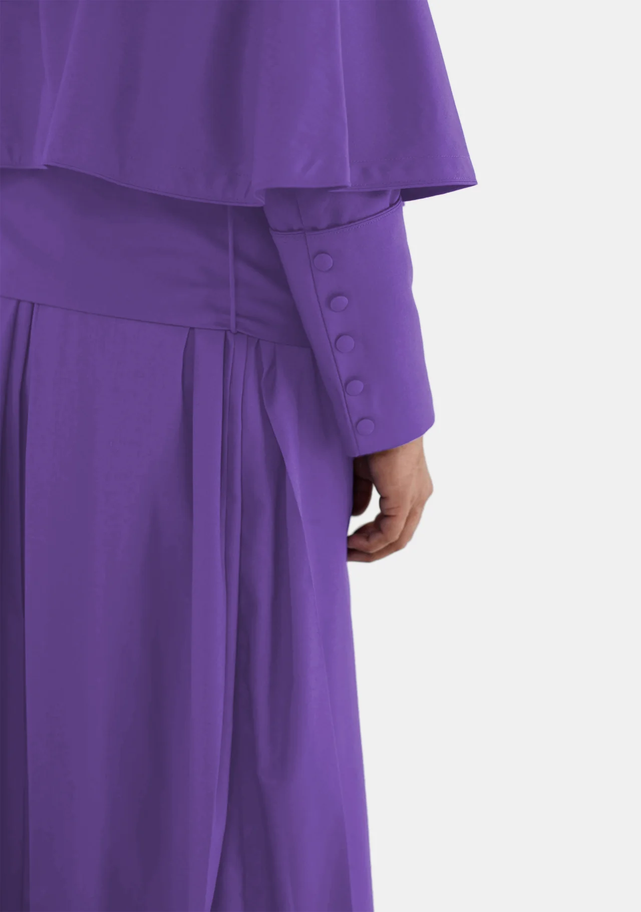Samuel Cassock for Men Purple with Shoulder Cape - Image 5