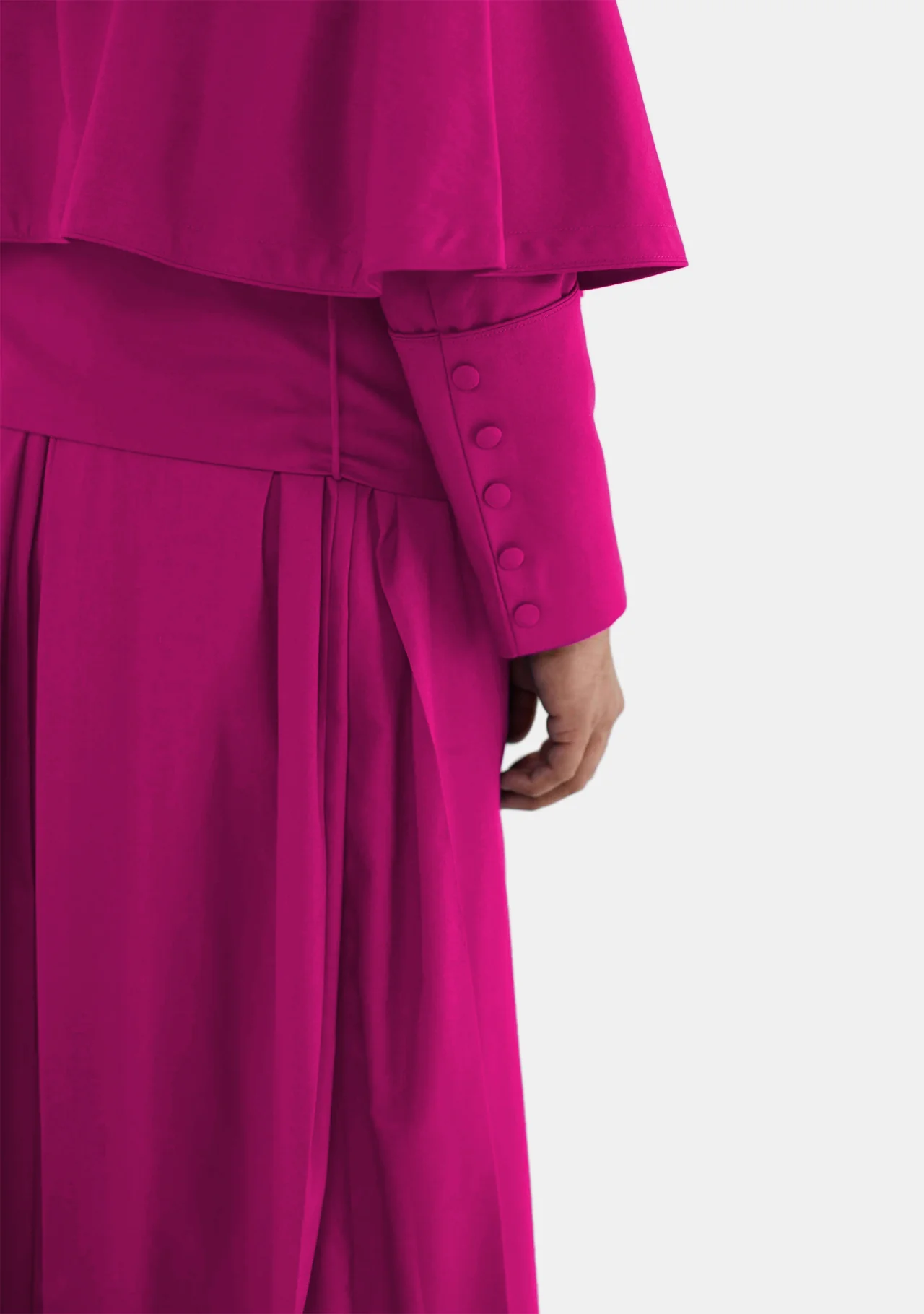 Samuel Cassock for Men Purple with Shoulder Cape - Image 6