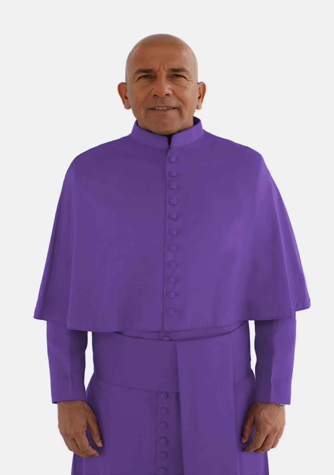 Samuel Cassock for Men Purple with Shoulder Cape - Image 7