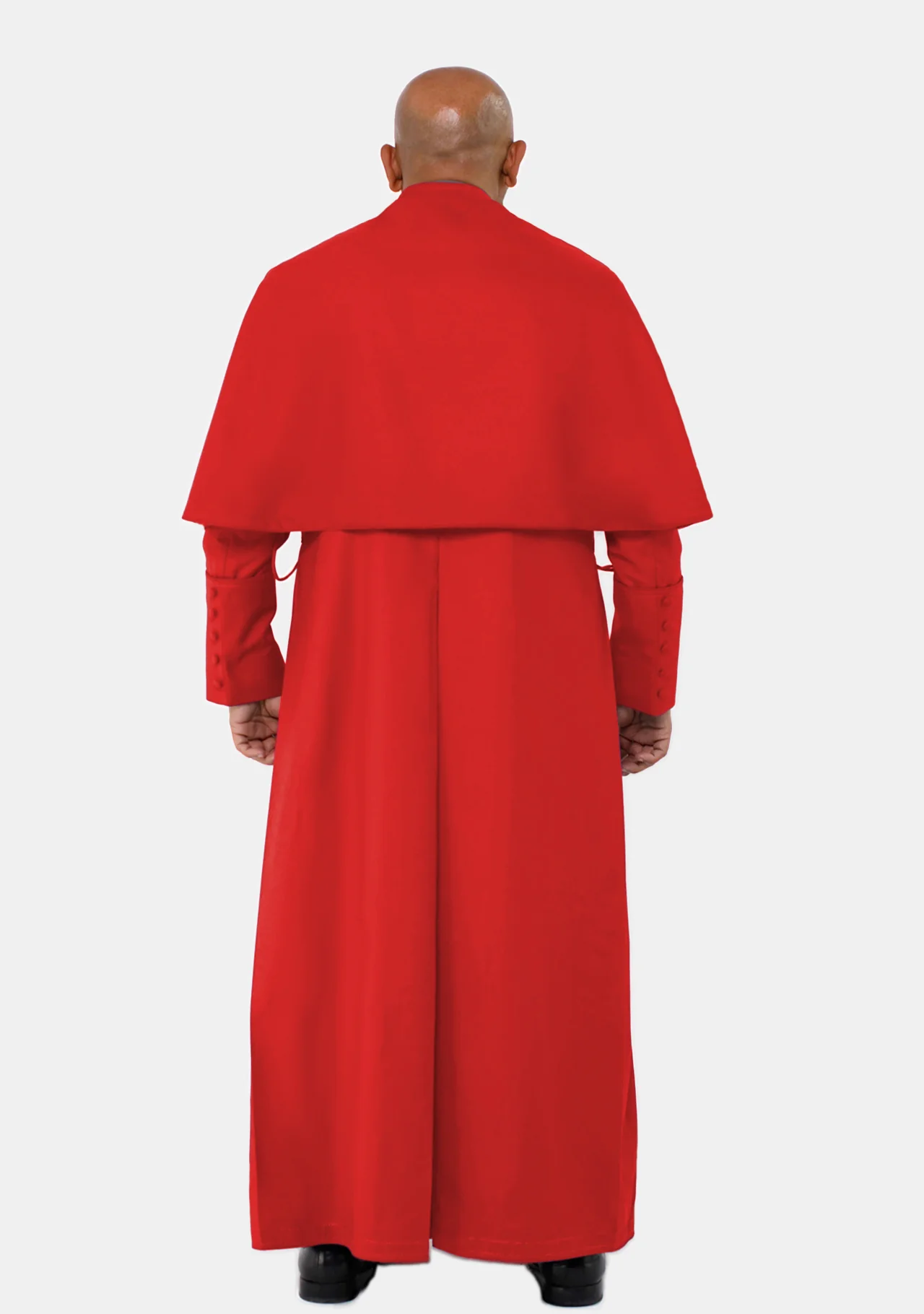 Gideon Cassock for Men Red with Shoulder Cape - Image 4