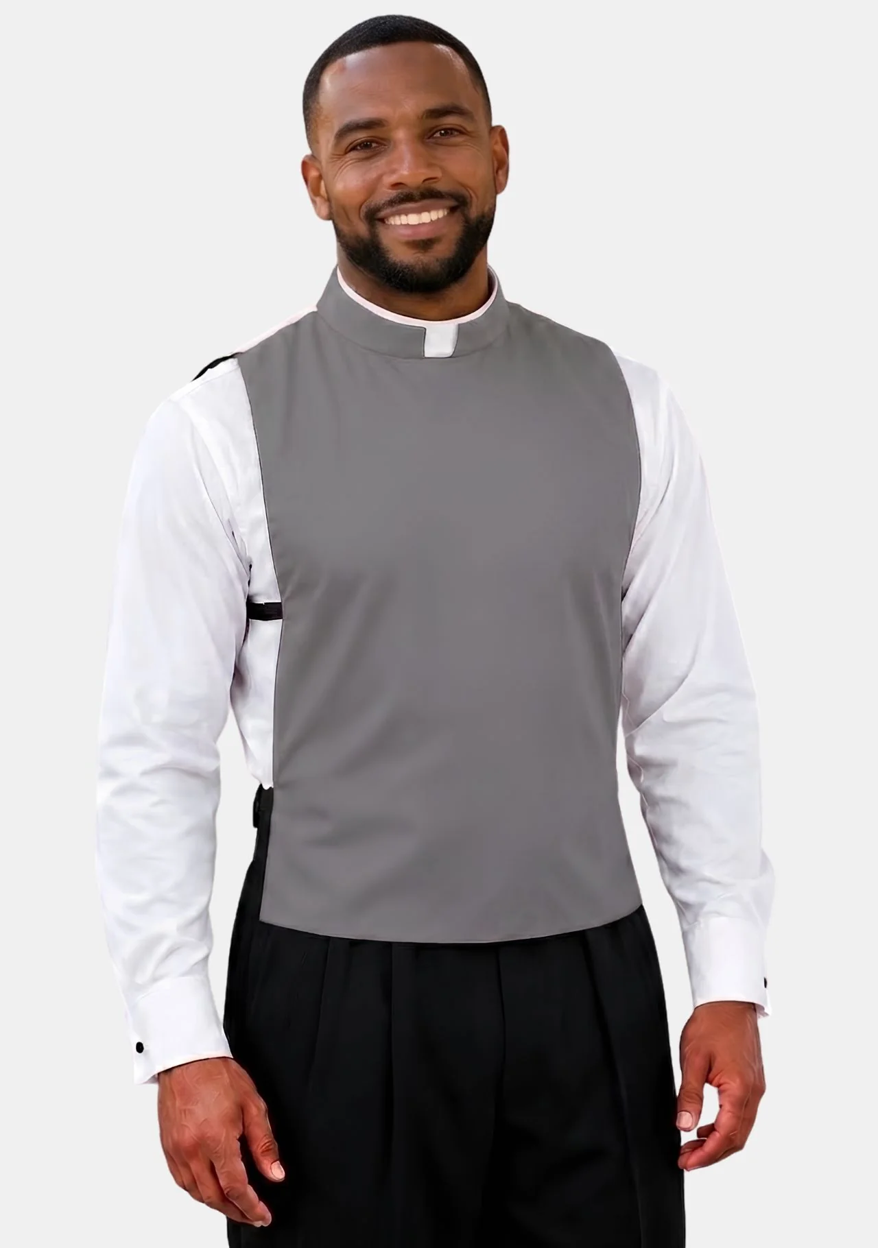 Roman Collar Clergy Shirt Front in Holy Colors - Image 3
