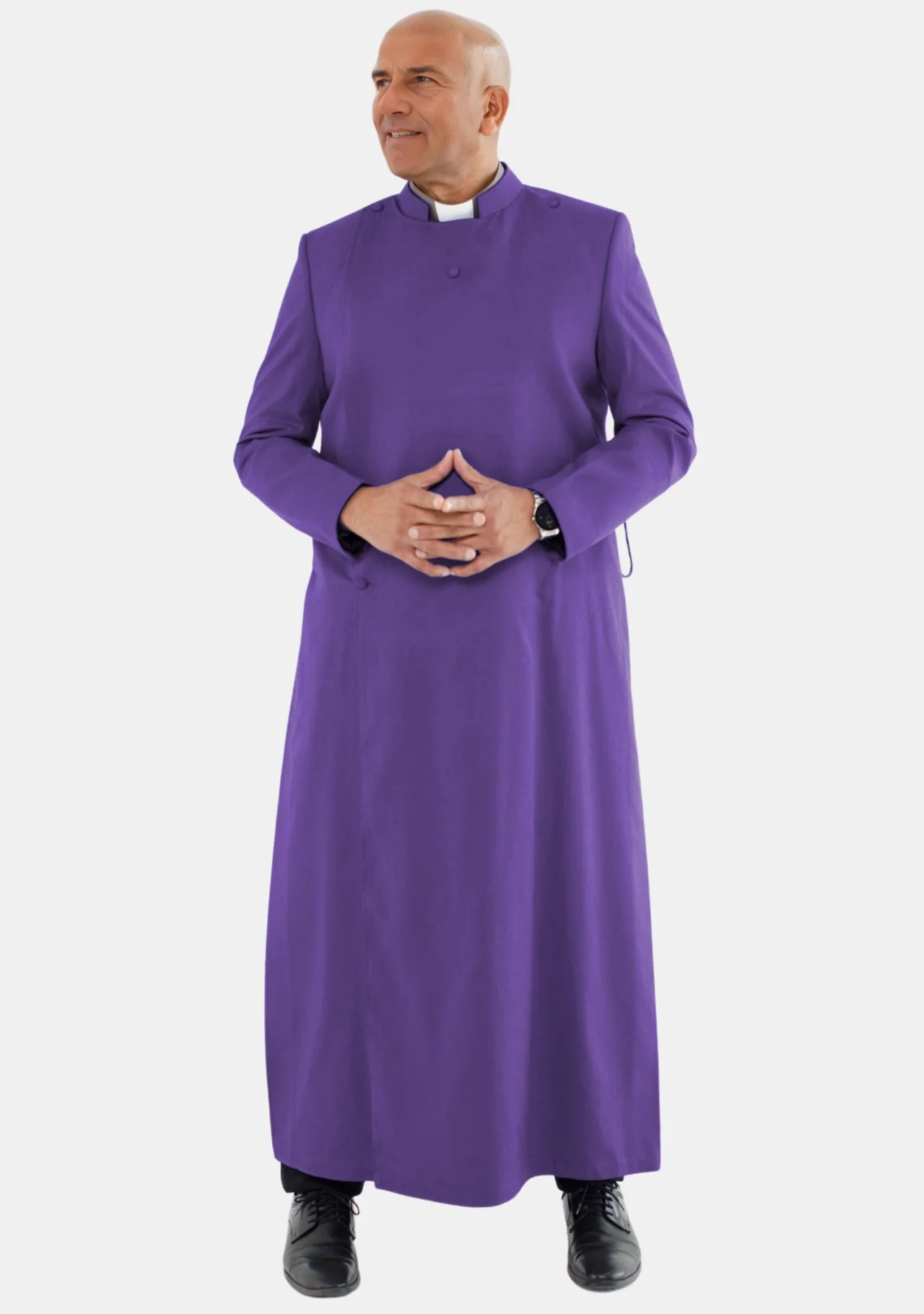 Shiloh Roman Purple Anglican Cassock for Men - Image 3