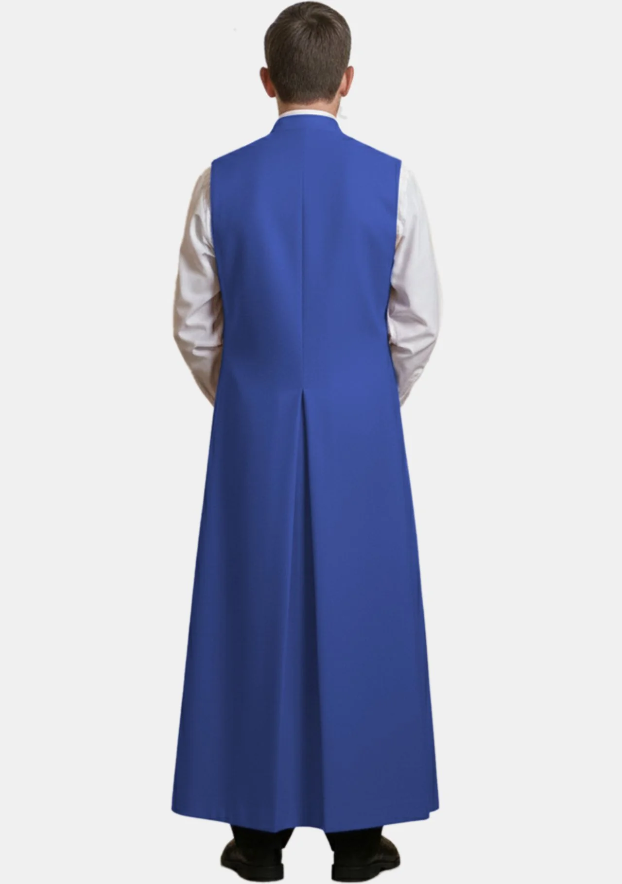 Boris Royal Blue Sleeveless Altar Boy Cassock - Image 3