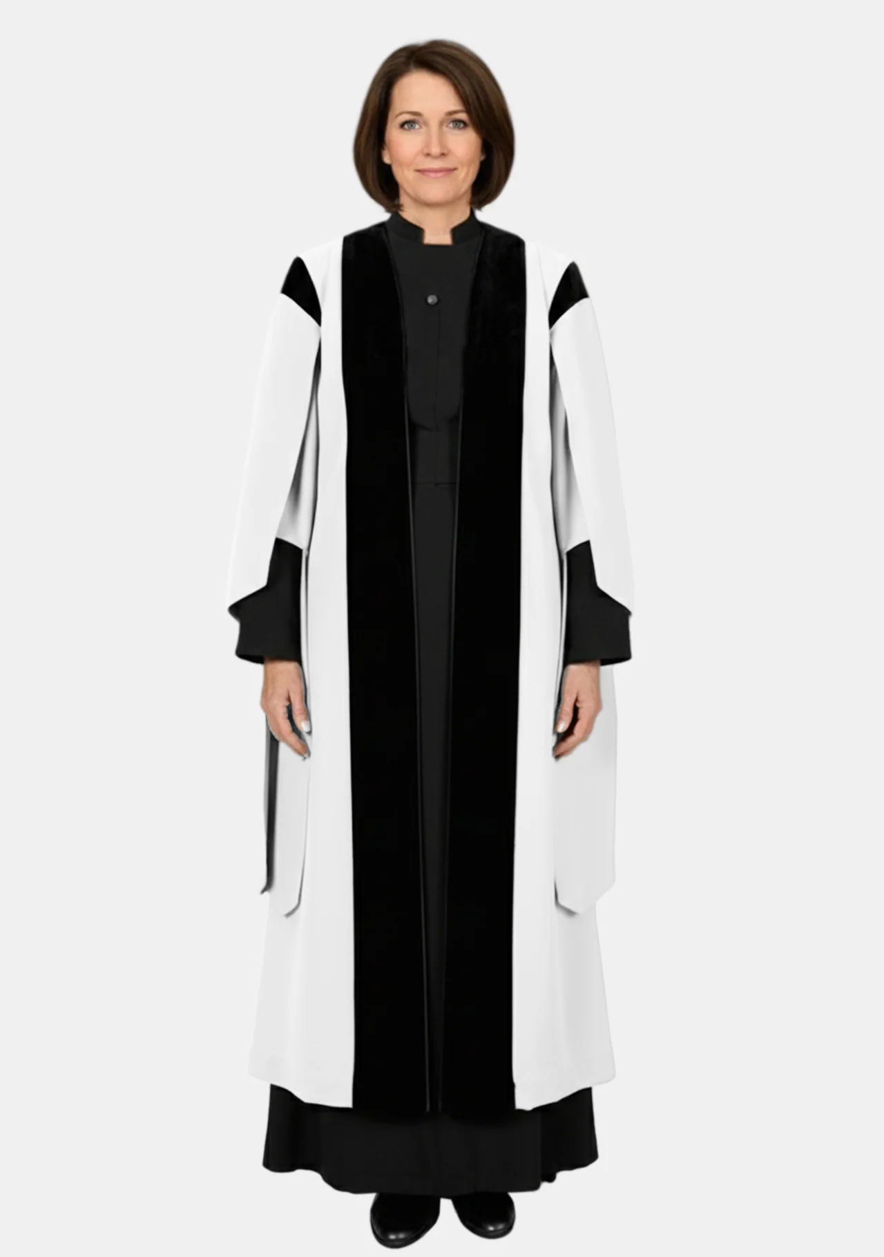 Aurelia Verger Gown for Female with Plain Sleeves - Image 2
