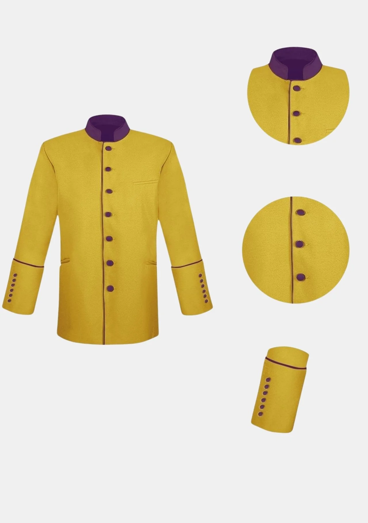 Gold and Purple Ministerial Jacket - Image 4