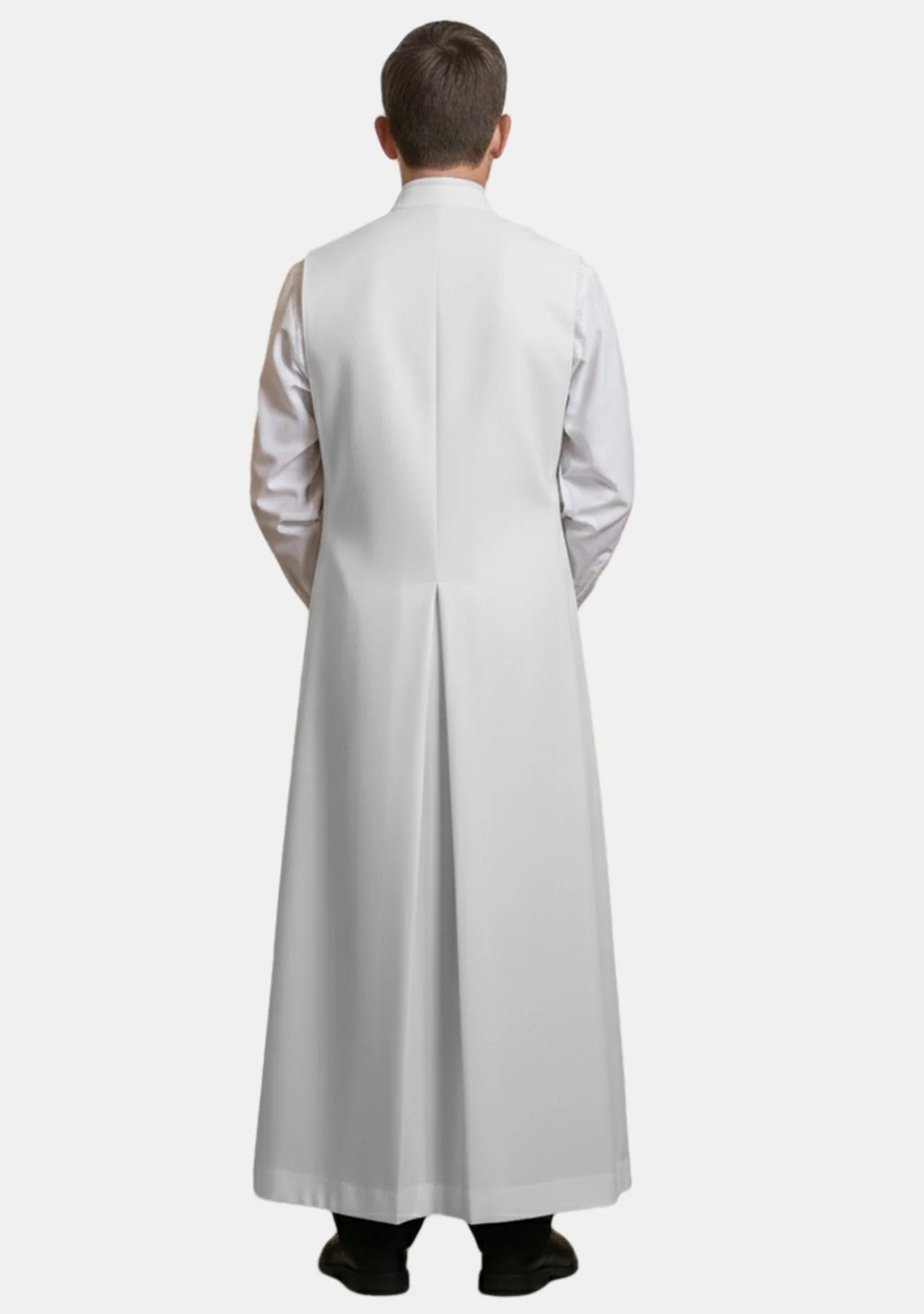 Vincent White Sleeveless Altar Boy Cassock - Image 3