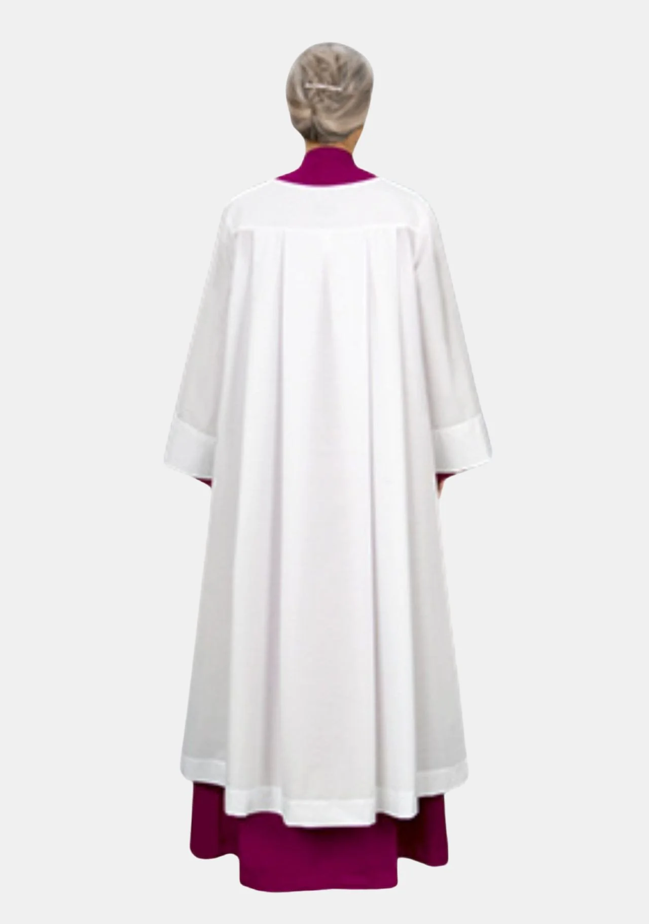 Women Bishop White Rochet - Image 3