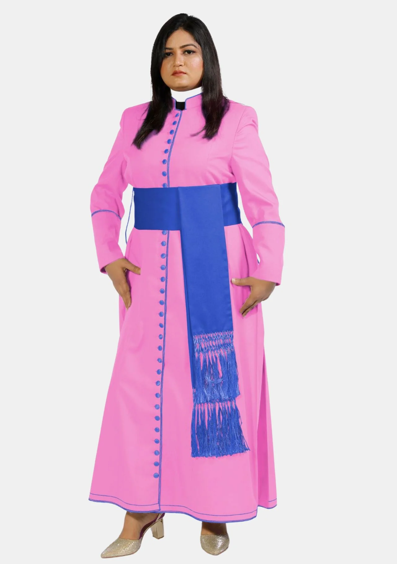 Priscilla Pink with Blue Female Cassock - Image 2